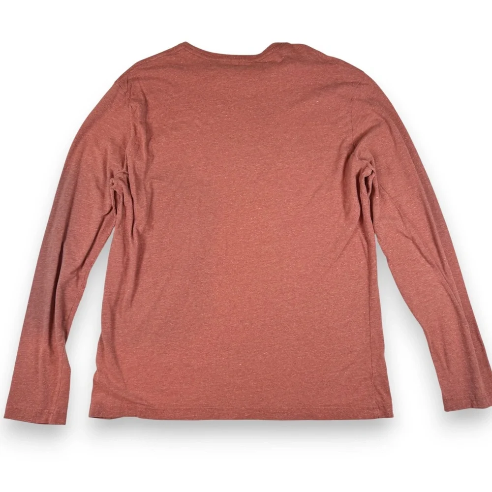 BANANA REPUBLIC Coral Soft Wash Long Sleeve Crewneck Tee – Size L